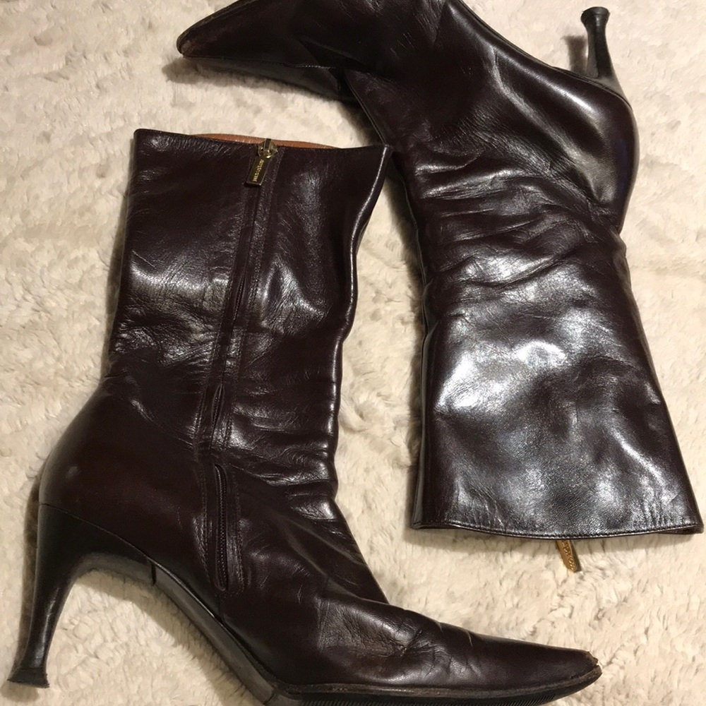 SERGIO ROSSI Gorgeous Leather Boots